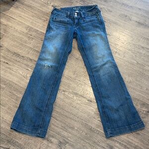 Ariat Women's Flare Blue Jeans Mid-rise Trouser